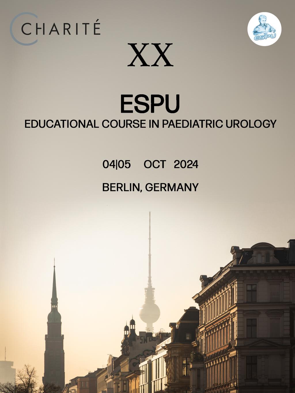 ESPU XX Course 2024 poster