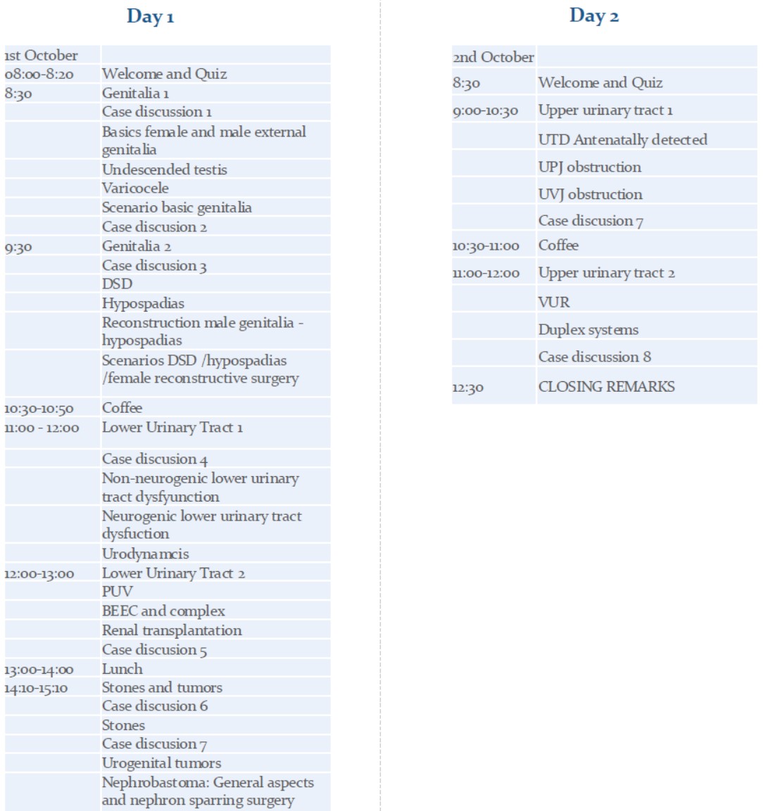 ESPU EC Course 2026 Programme