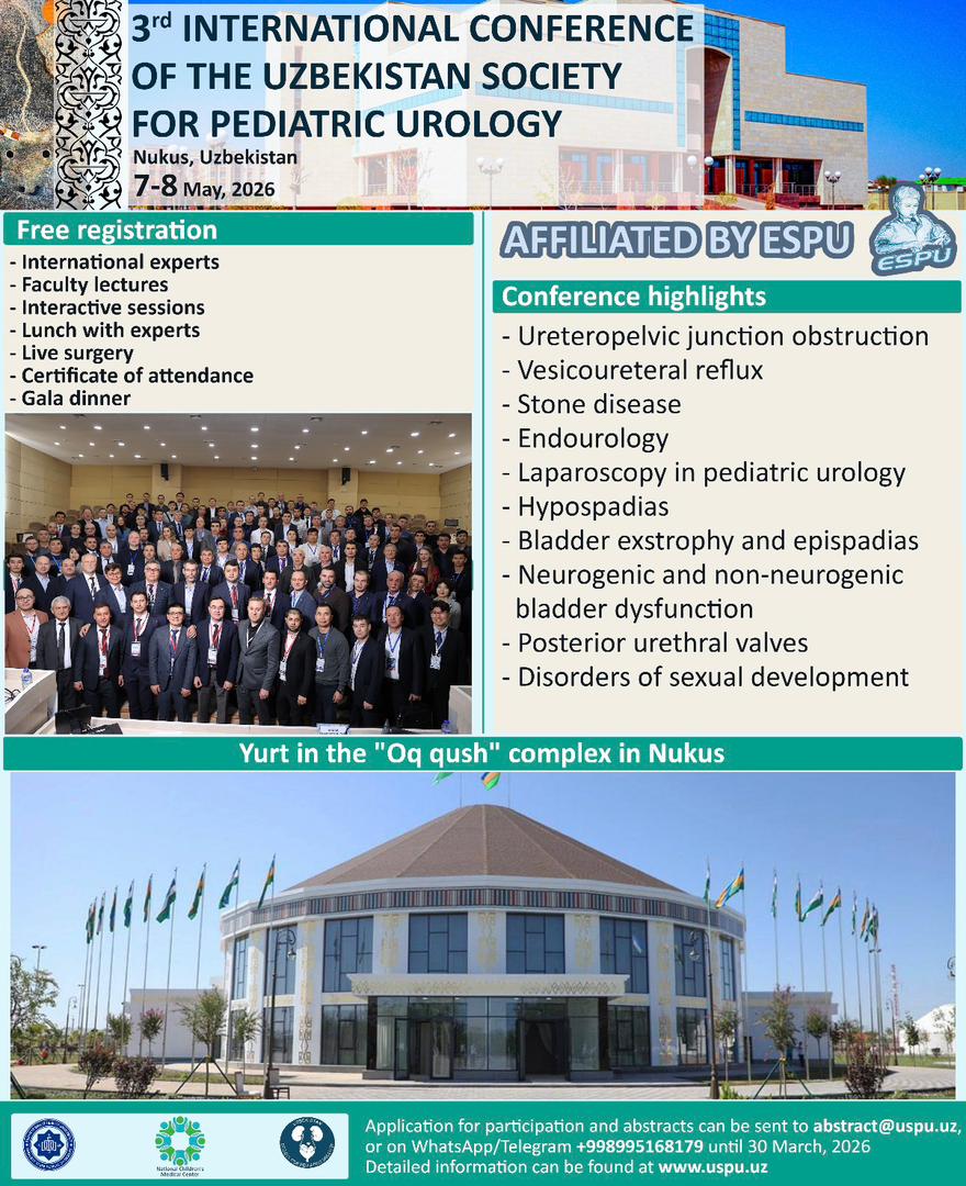 3rd International Conference of the Uzbekistan Society for Pediatric Urology